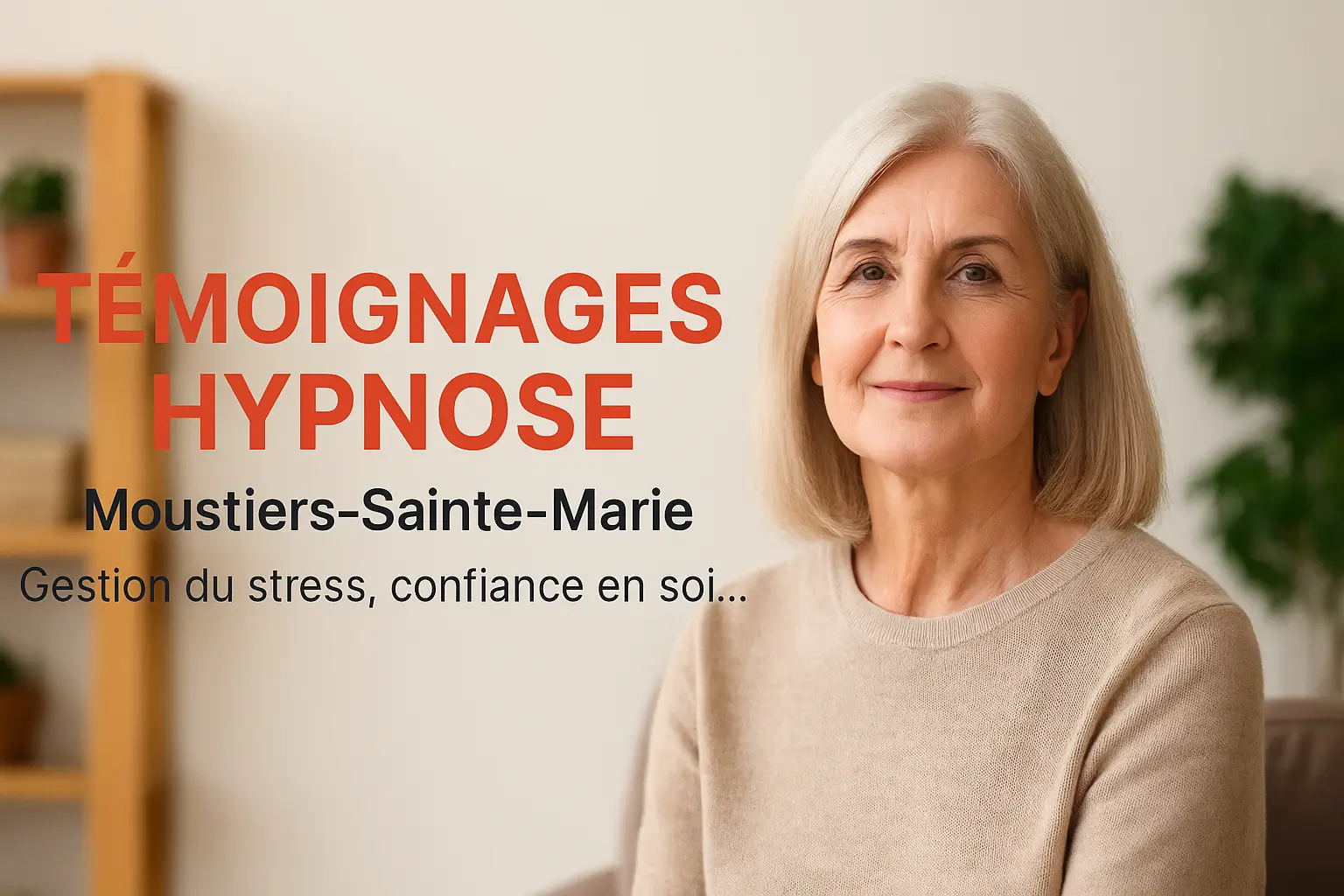 Femme sereine illustrant les témoignages d’hypnose intégrative à Moustiers-Sainte-Marie
